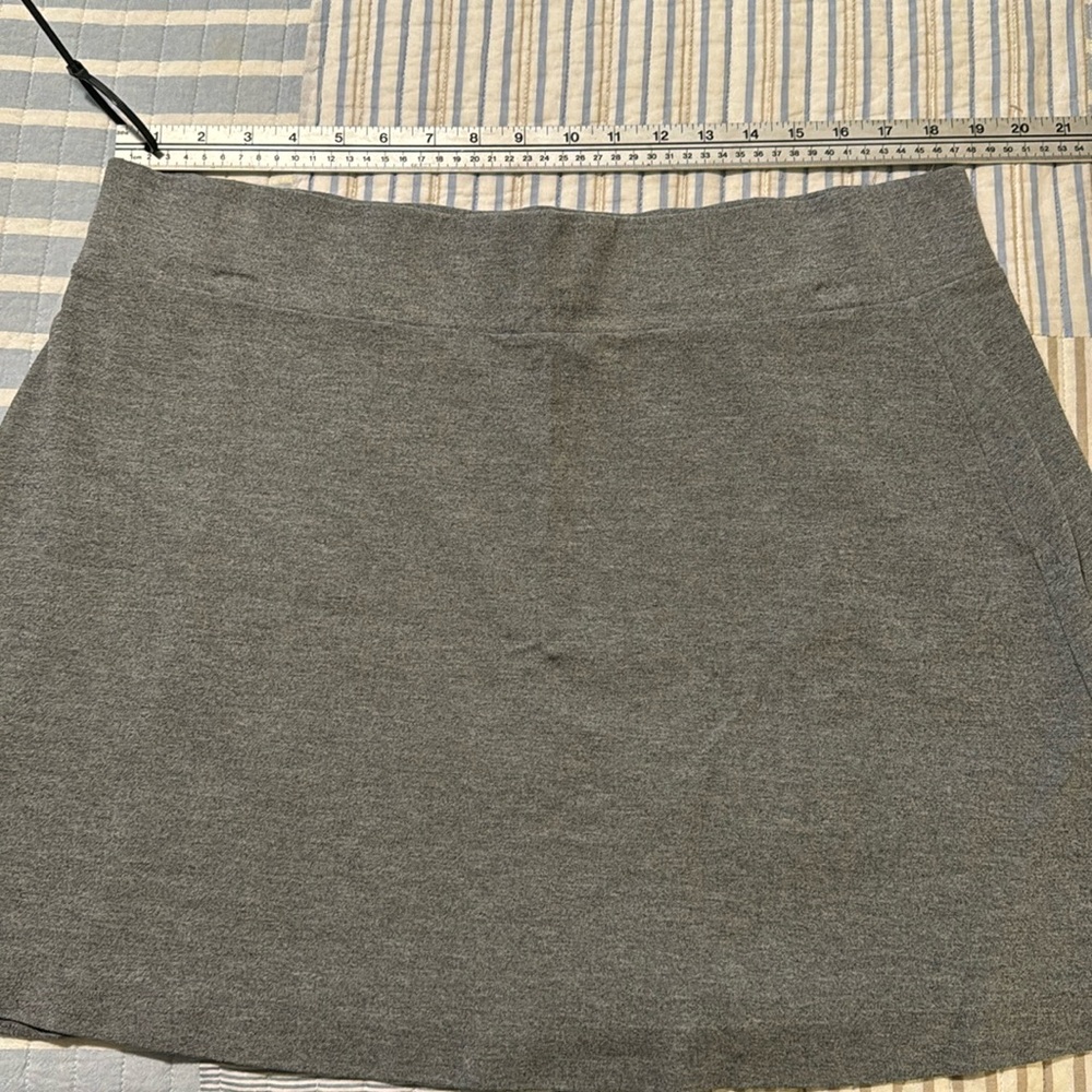 🦖JJill Size XL Gray Ponte ALine Skirt
